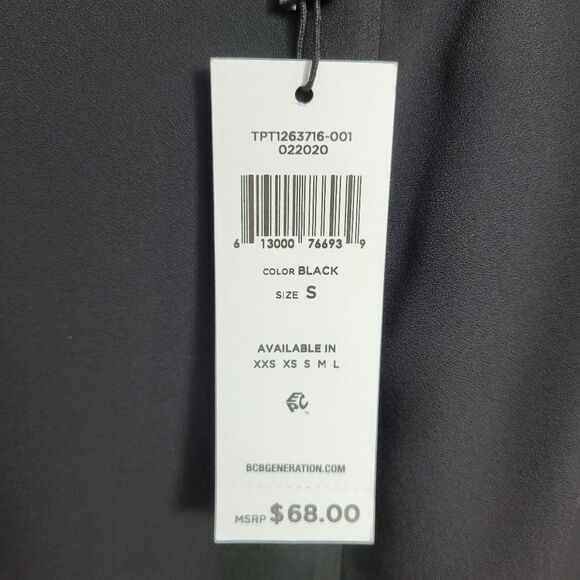 Bcbgeneration Elbow Sleeve Wrap Top Size SMALL - Picture 13 of 13